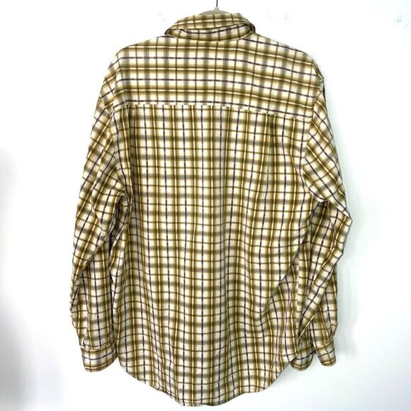 The Territory Ahead Shirt Mens Size Large L Pure Cotton Plaid Button Front Cuffs - Picture 12 of 12